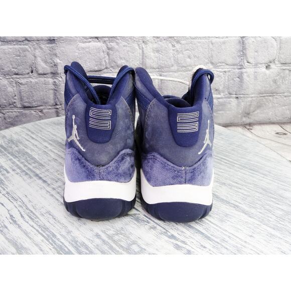 Air Jordan 11 Retro PS Midnight Navy Velvet D03857-441 Sz 1.5Y Used - Picture 6 of 14